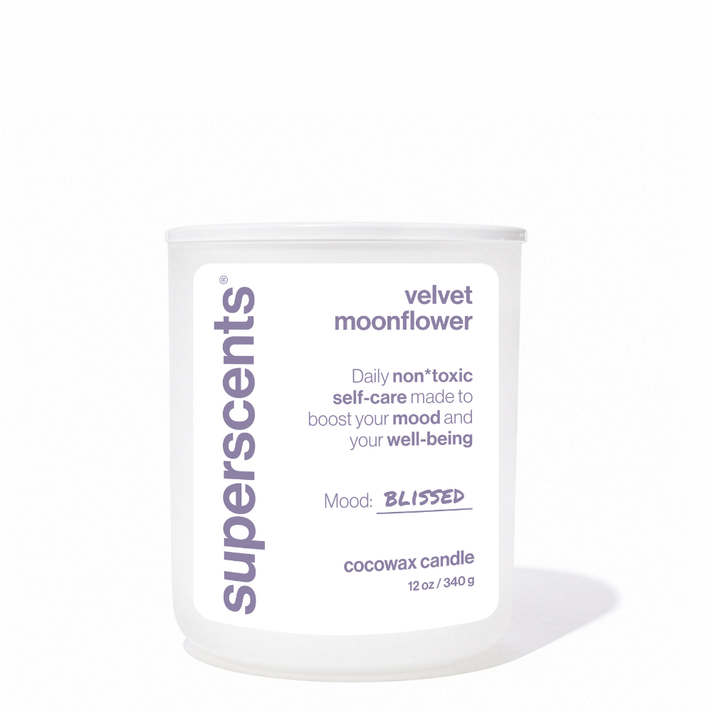 velvet moonflower candle