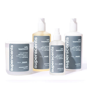 salty beachwood body lotion