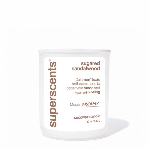 sugared sandalwood candle