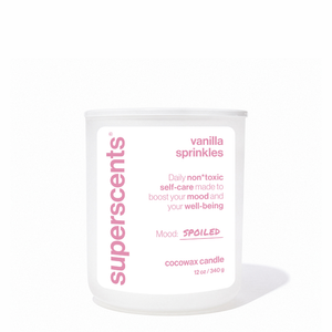 vanilla sprinkles candle