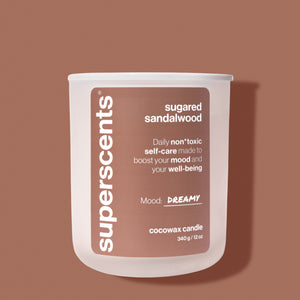 sugared sandalwood candle