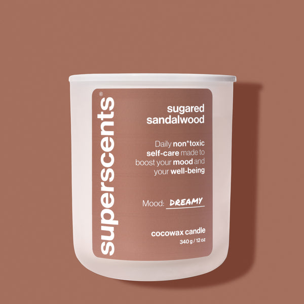 sugared sandalwood candle