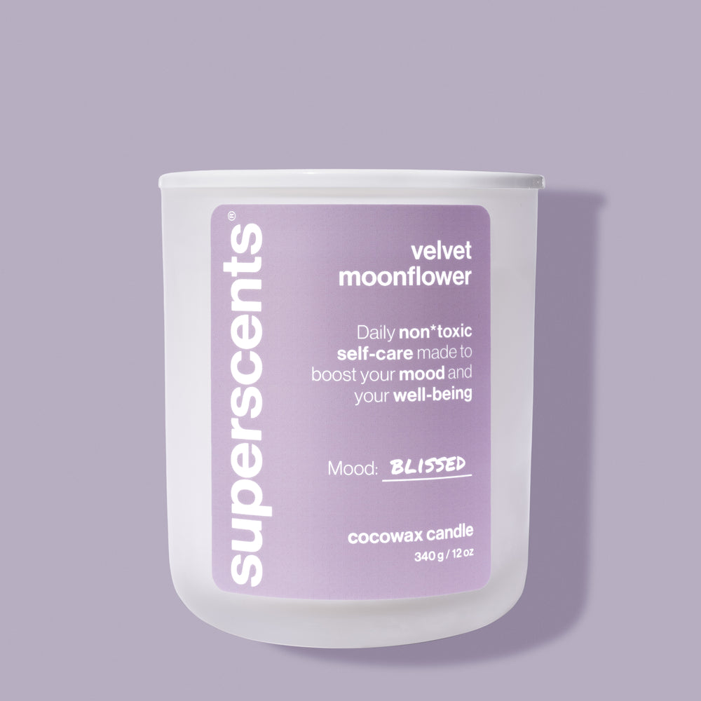 velvet moonflower candle