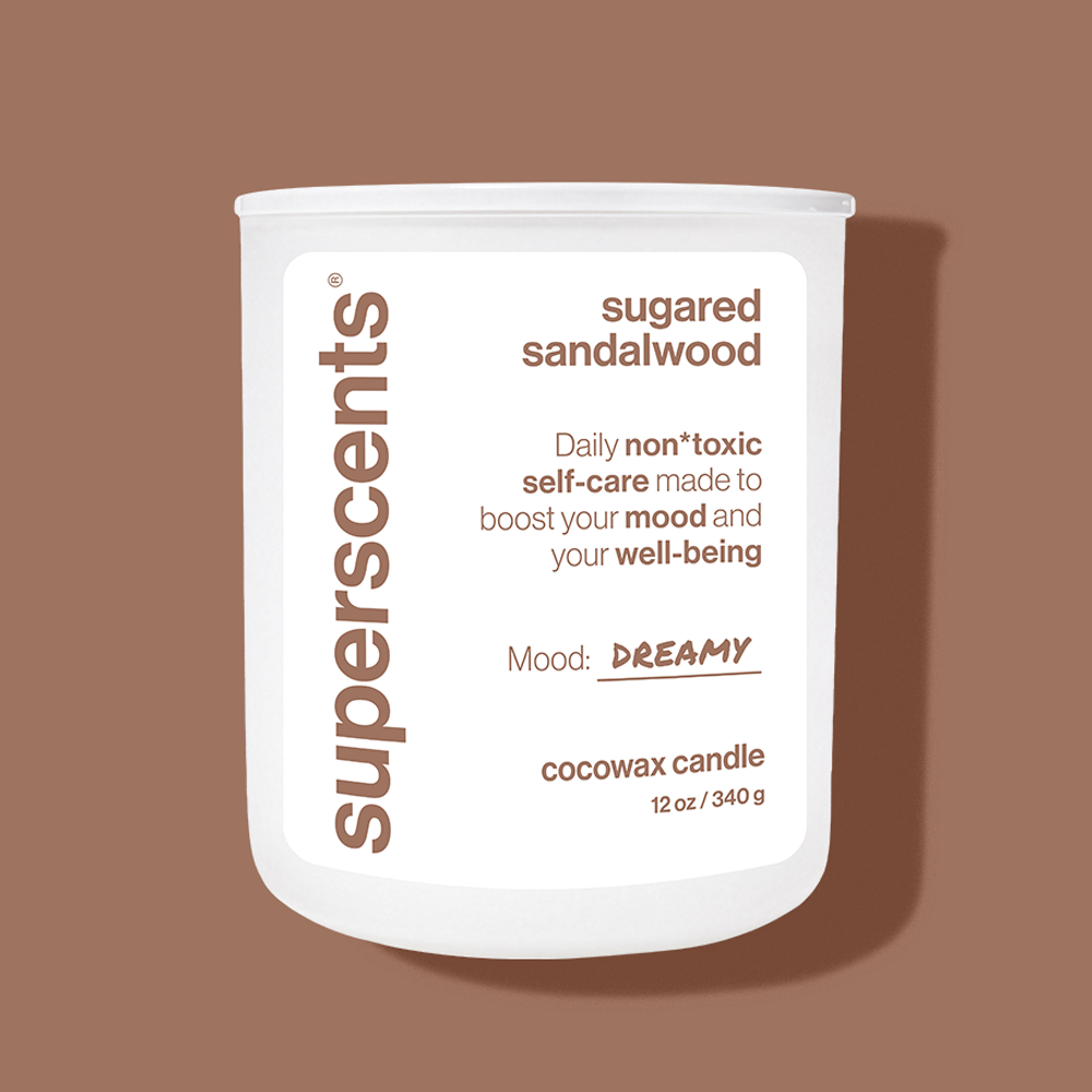 sugared sandalwood candle