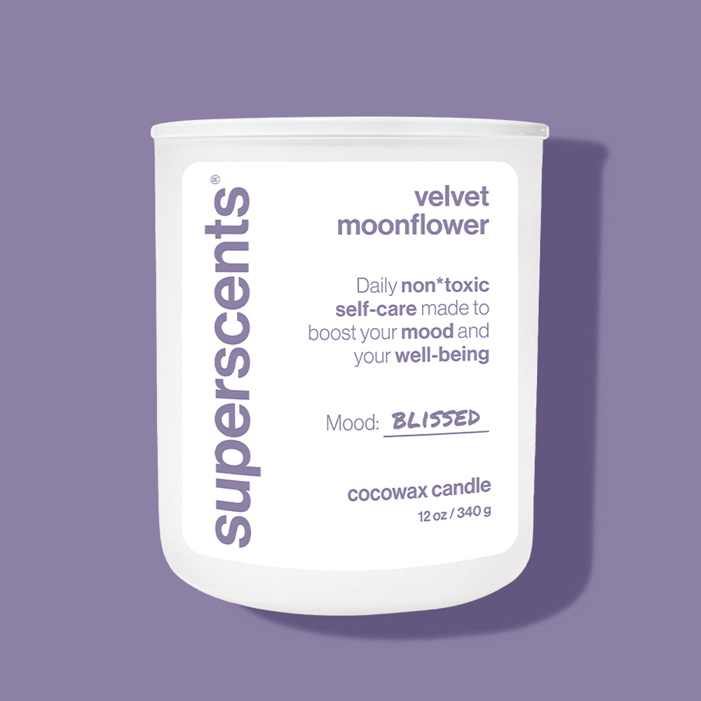 velvet moonflower candle