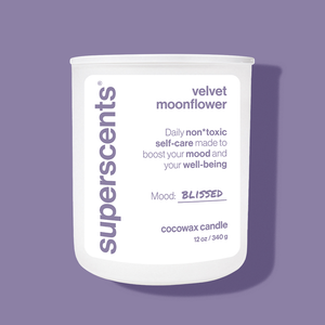 velvet moonflower candle