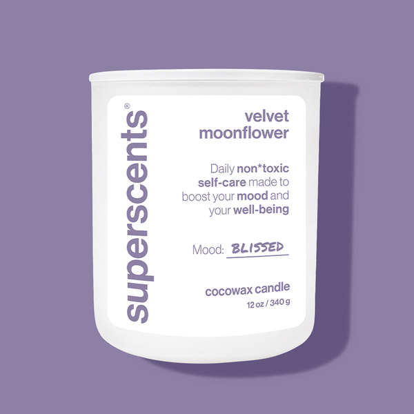 velvet moonflower candle