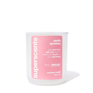vanilla sprinkles candle