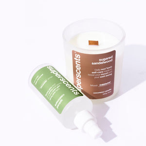 sugared sandalwood candle