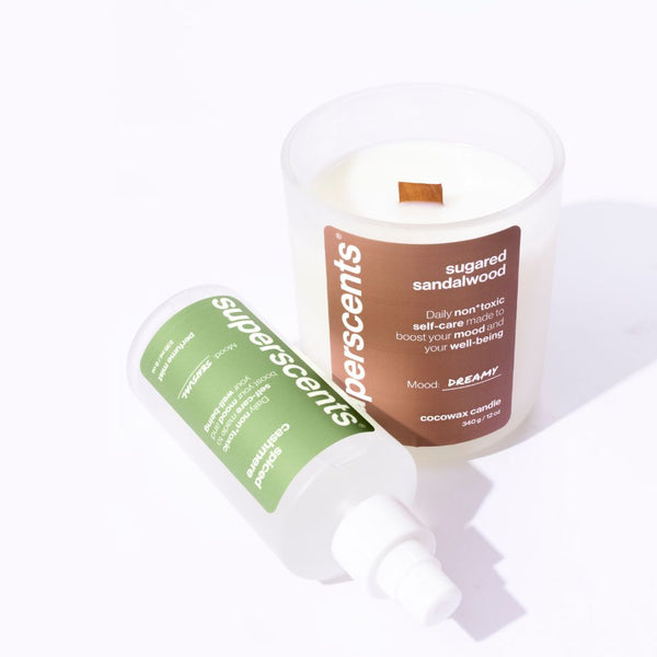 sugared sandalwood candle